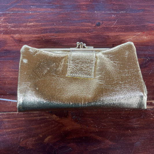 VINTAGE GOLD FOIL SMALL CLUTCH