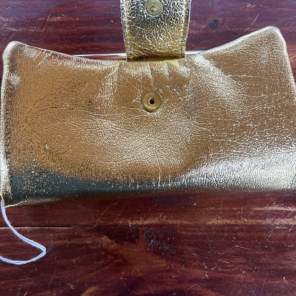 VINTAGE GOLD FOIL SMALL CLUTCH