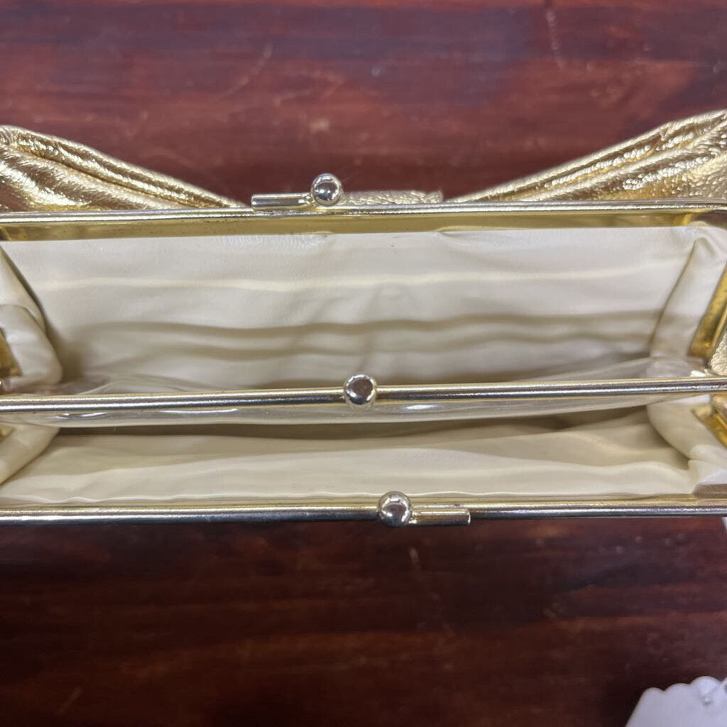 VINTAGE GOLD FOIL SMALL CLUTCH