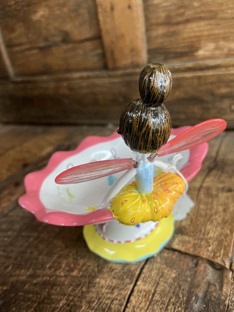 FAIRY PEDESTAL DISH "YOU CAN FLY"