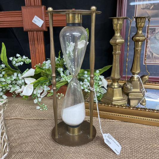 ANTIQUE BRASS SAND TIMER