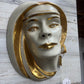 RARE WINSTON HOWARD MELANCOLIA PORCELAIN TRIMMED IN 22K GOLD BUSK