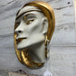 RARE WINSTON HOWARD MELANCOLIA PORCELAIN TRIMMED IN 22K GOLD BUSK