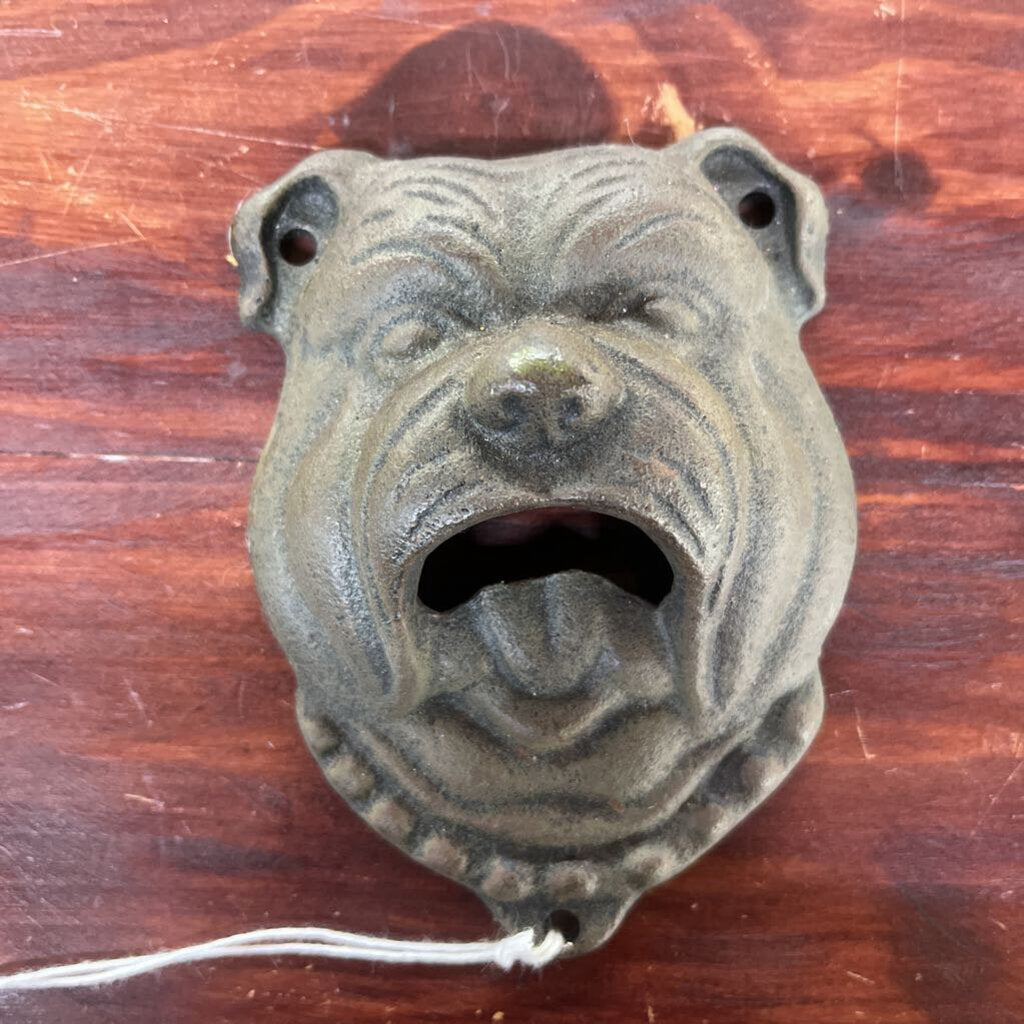 Thriftique Marketplace-OLD CAST IRON BULLDOG BOTTLE OPENER