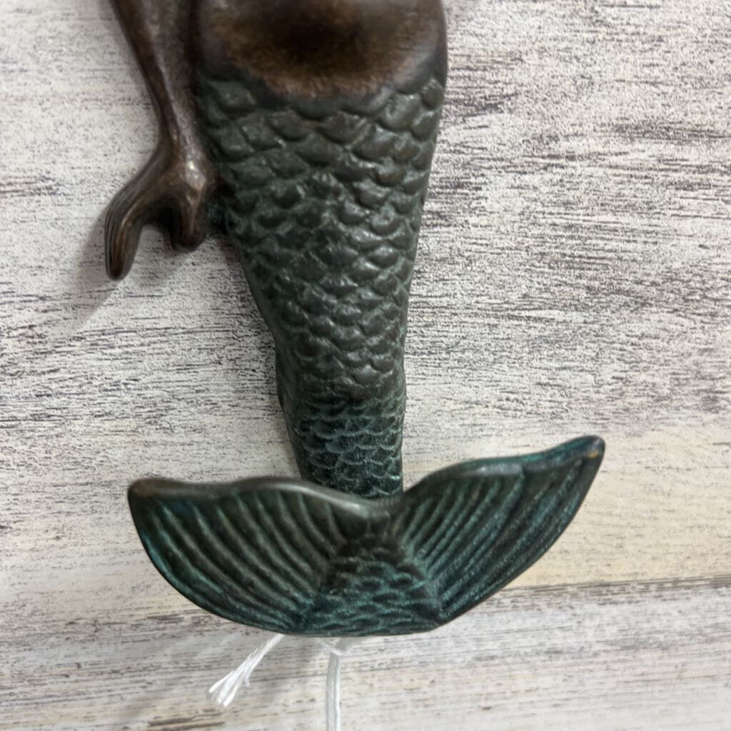 CAST IRON MERMAID WALL HOOD-Thriftique Marketplace