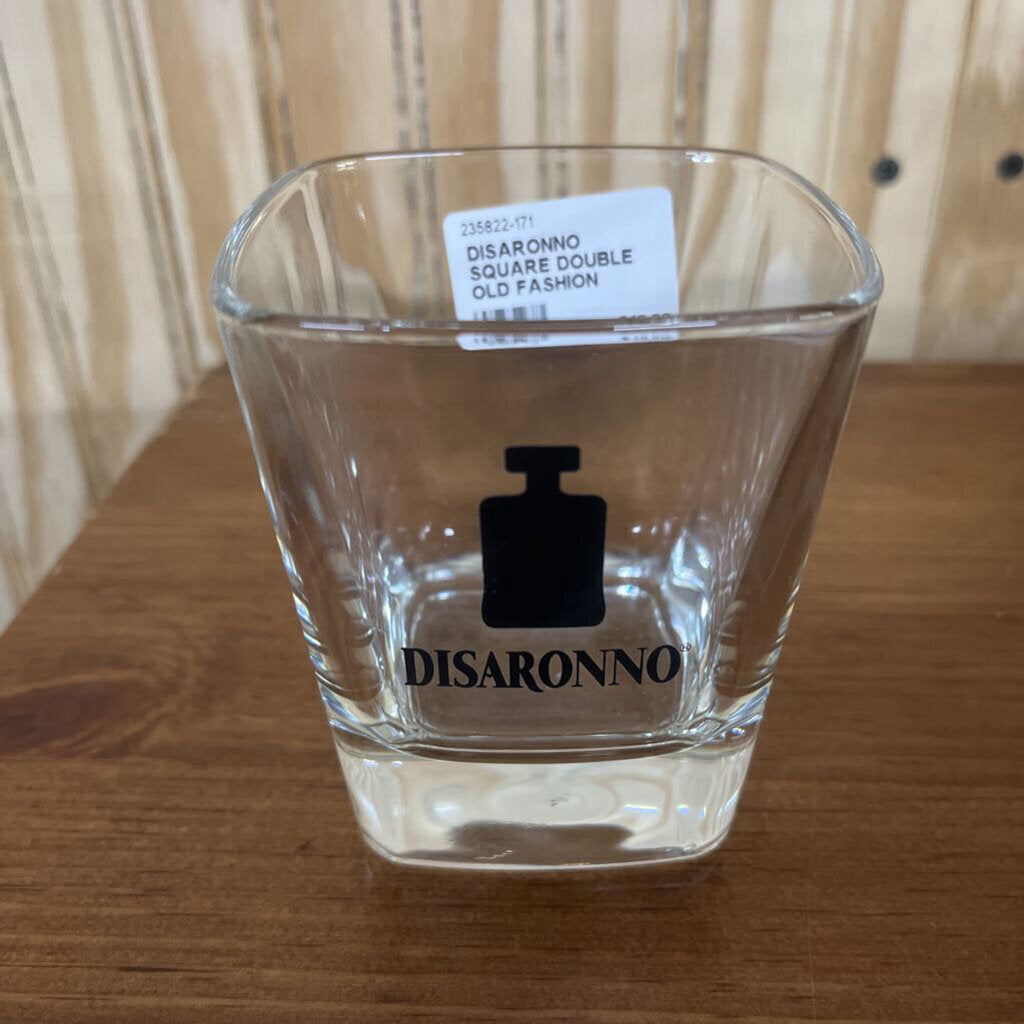 DISARONNO SQUARE DOUBLE OLD FASHION COCKTAIL SET OF 2