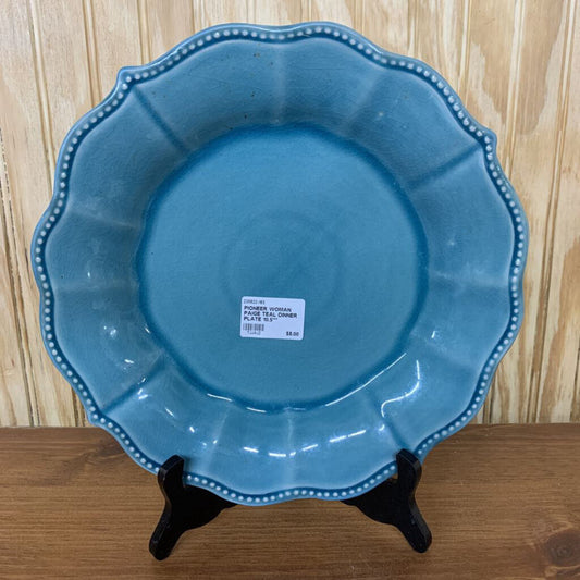 PIONEER WOMAN PAIGE TEAL DINNER PLATE 10.5""