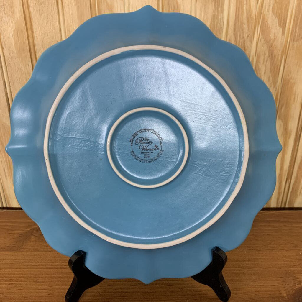 PIONEER WOMAN PAIGE TEAL DINNER PLATE 10.5""