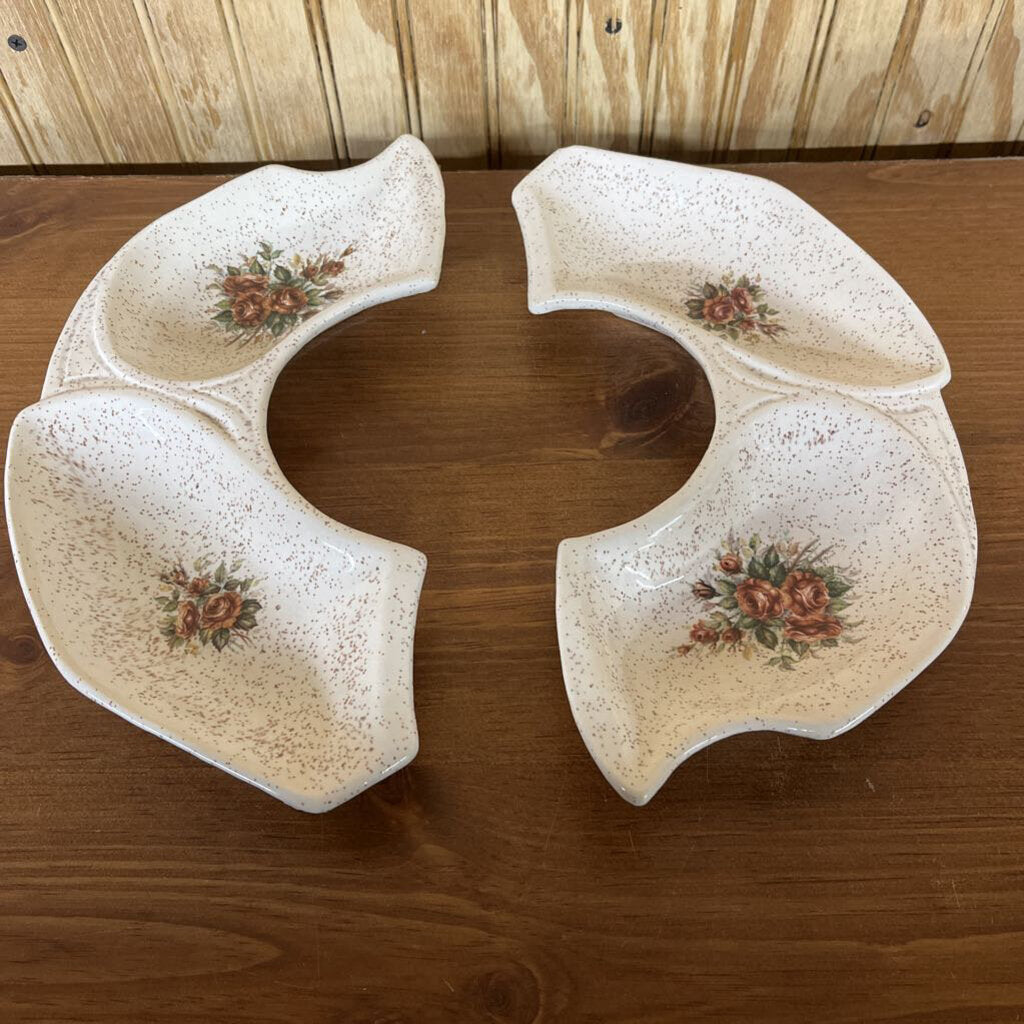 CALIFORNIA ORIGINAL U.S.A. VINTAGE CHIP AND DIP 3 PIECES 1033 1960'S