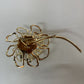 Vintage Sarah Coventry Rhinestone Flower Brooch