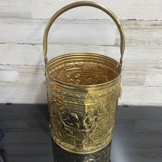 Old English Repousse Firewood Bucket