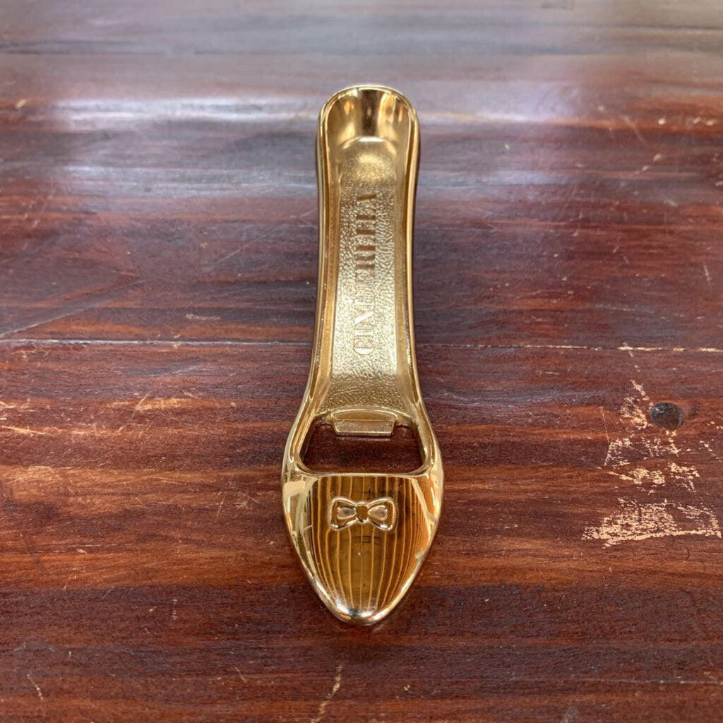 CINDERELLA GOLD SLIPPER BOTTLE OPENER-Thriftique Marketplace