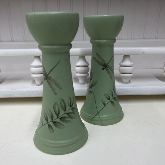 PFALZGRAF 2PC CANDLE HOLDER N VASE-Thriftique Marketplace