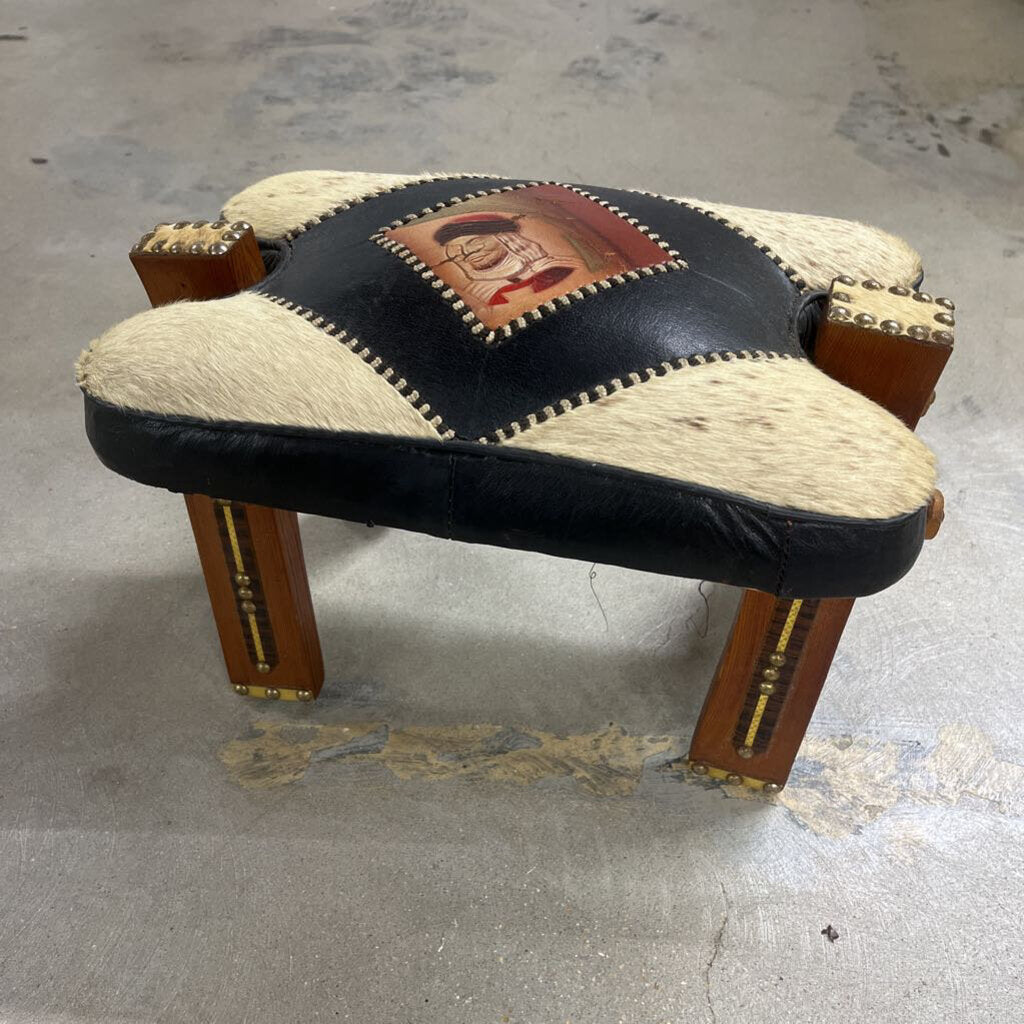 OLD WESTERN FARMHOUSE STYLE HYDE STOOL - PLEASE READ DESCRIPTION