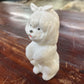 Vtg Avon White Dog Decanter