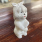 Vtg Avon White Dog Decanter