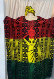 RASTA KAFTAN WITH MATCHING HEAD WRAP