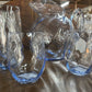 8PC CAMBRIDGE OPTIC SET MOONLIGHT BLUE CIRCA 1938