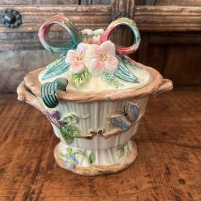 FITZ & FLOYD WOODLAND SPRINGS SUGAR BOWL