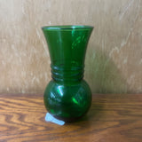 GREEN GLASS VASE