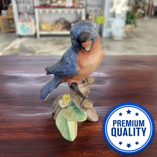 CERAMIC EASTERN BLUE BIRD FIGURINE