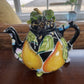 6pc Black Icing on The Cake Blue Sky Tea Set