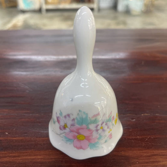 VINTAGE PORCELAIN BELL, ROSE & MORNING GLORY BLOSSOMS (STORE LOCATED AT 2114 PASS ROAD, GULFPORT, MS)