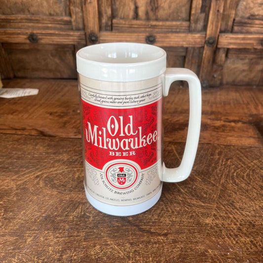 OLD MILWAUKEE THERMO SERV INSULATED MUG