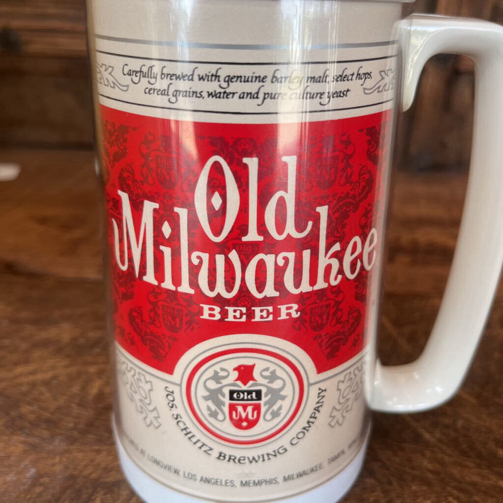 OLD MILWAUKEE THERMO SERV INSULATED MUG