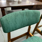 MID CENTURY MODERN PAIR FABRIC CUSHION CHAIRS