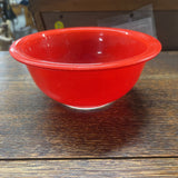 Vintage Red & Clear Pyrex Bowl