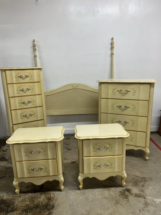 French Provincial Bedroom Suite 5 Pieces
