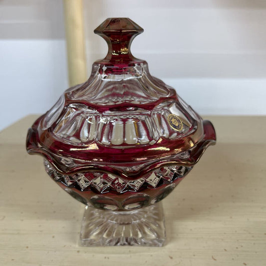 WESTMORELAND RUBY RED CANDY DISH