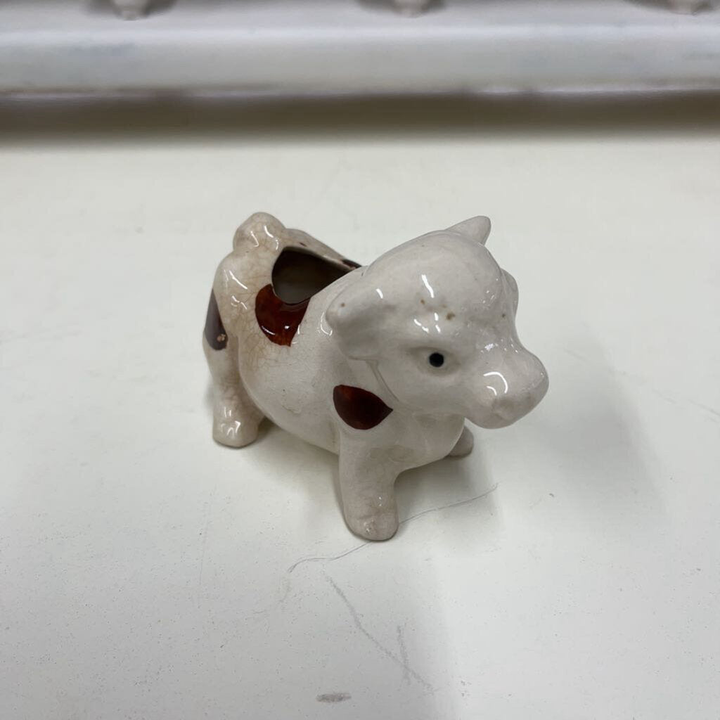 VINTAGE PAIR COW TOOTHPICK HOLDER-Thriftique Marketplace