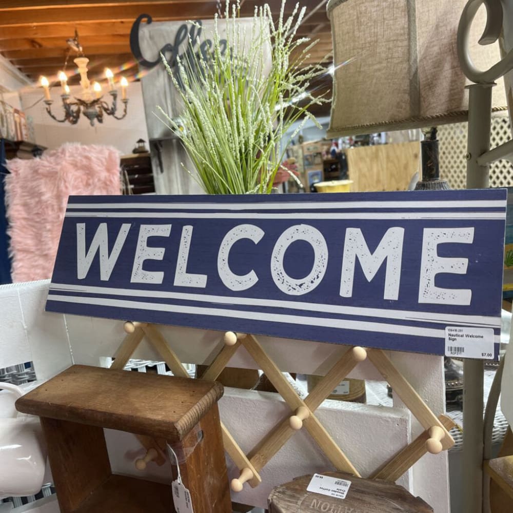 NAUTICAL WELCOME SIGN