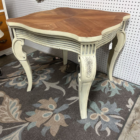 SAND COLORED SIDE TABLE