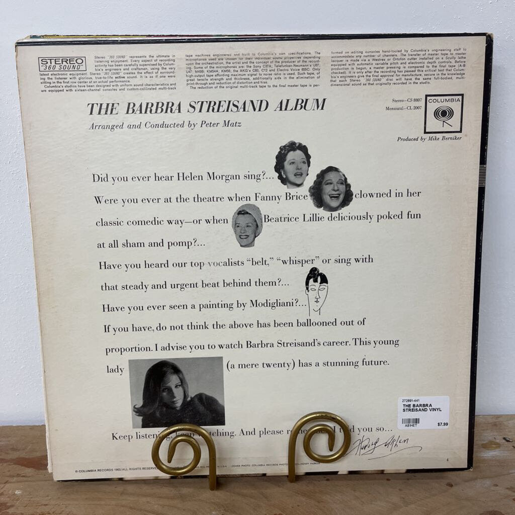 THE BARBRA STREISAND VINYL