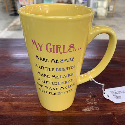 New My Girls Yellow Tall Mug (Ask for Box)
