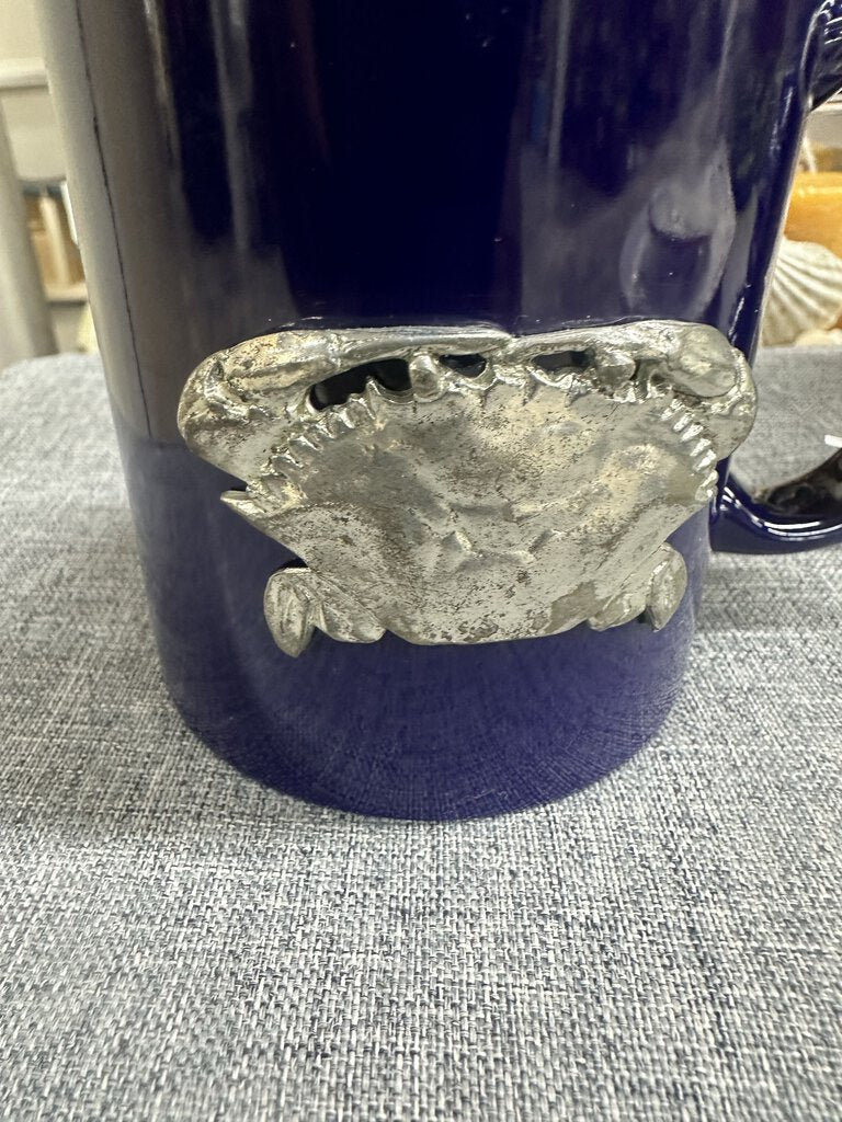 MUG BLUE W/ PEWTER