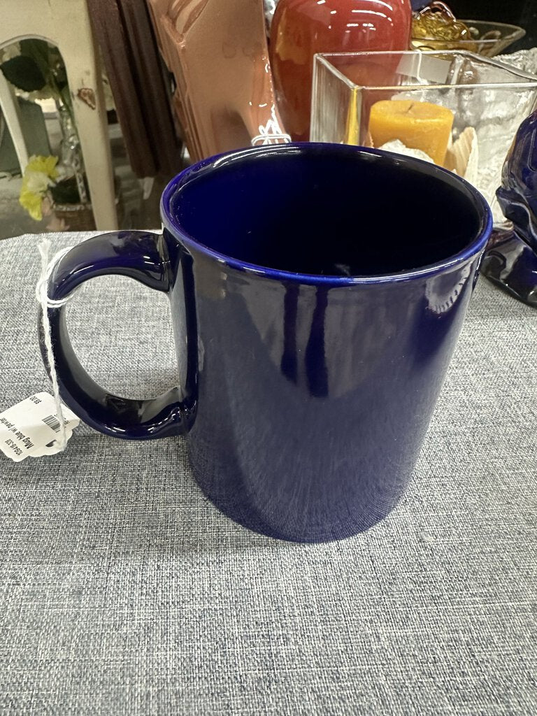 MUG BLUE W/ PEWTER