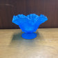 VINTAGE WESTMORELAND SATIN BLUE MIST CANDY DISH