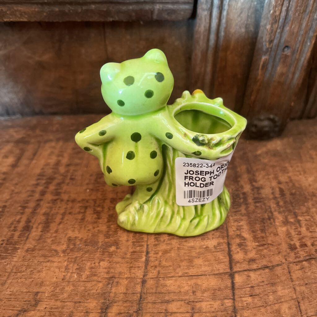 JOSEPH ORIGINALS FROG TOOTHPICK HOLDER