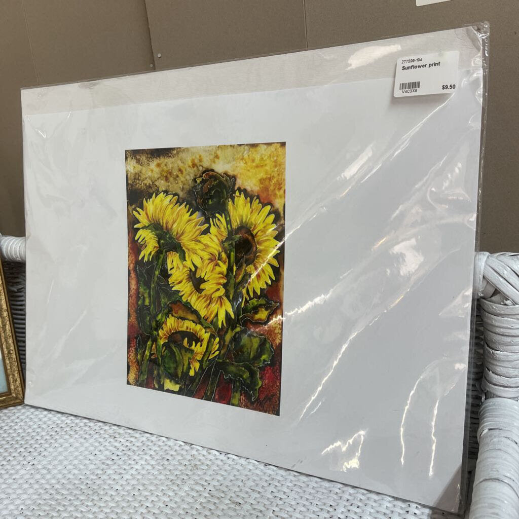 Sunflower print