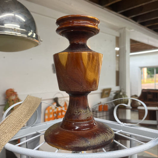 HAND TURNED CANDLE STICK