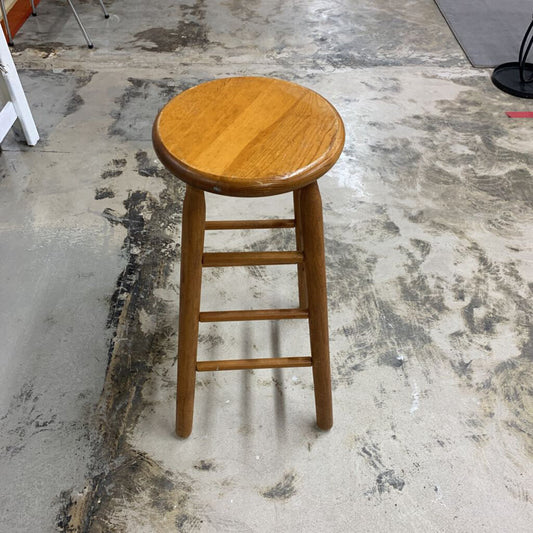 SINGLE WOOD 30 INCH BARSTOOL