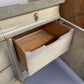 4PC MID CENTURY ASH DRESSER CHEST & NIGHTSTAND SET (AS IS)