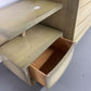 4PC MID CENTURY ASH DRESSER CHEST & NIGHTSTAND SET (AS IS)