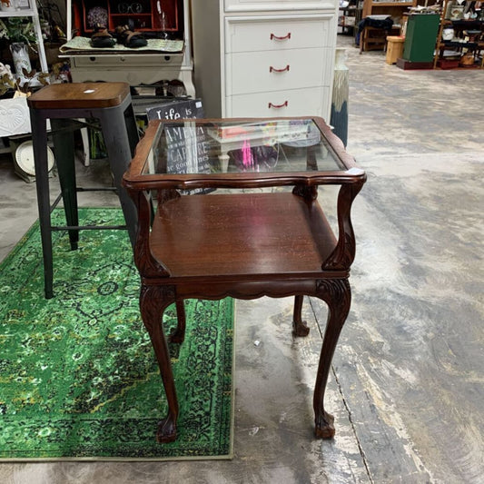 ANTIQUE TWO TIER TABLE