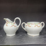 Antique 1893 T&V LIMOGES France Pink ROSE SWAG 6"h Sugar Bowl no Lid