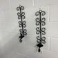 Pair Black Wrought Iron all Scones (2)